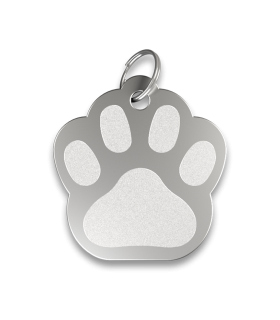 Chapa perro o gato con forma de manita