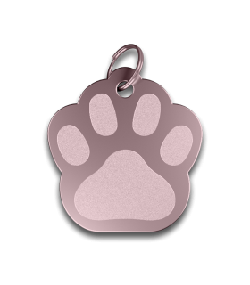 Chapa perro o gato con forma de manita