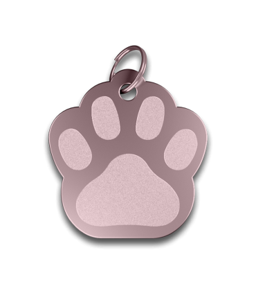 Chapa perro o gato con forma de manita