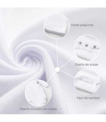 Body blanco unisex I love papa&mama 100% algodón