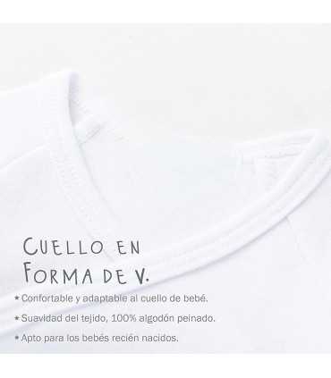 Body blanco unisex I love papa&mama 100% algodón