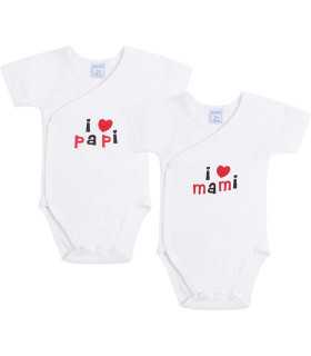 Body bebe rosa manga corta 100% algodón