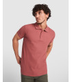 Polo de hombre manga corta reforzado cuello ribete acanalado