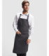 Delantal negro ajustable