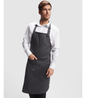 Delantal negro ajustable