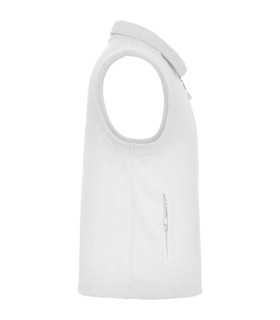 Chaleco polar con cuello alto y cremalleras inyectadas