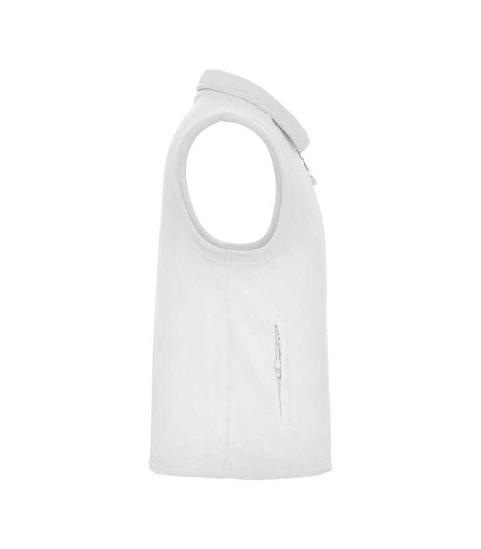 Chaleco polar con cuello alto y cremalleras inyectadas