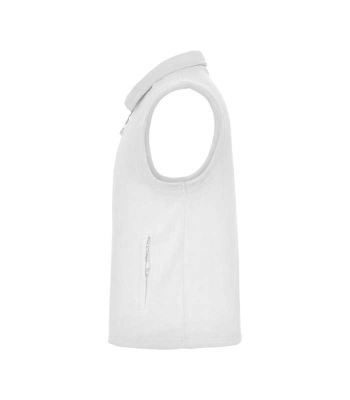 Chaleco polar con cuello alto y cremalleras inyectadas