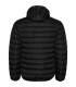 Chaqueta hombre acolchada pluma capucha ajustada