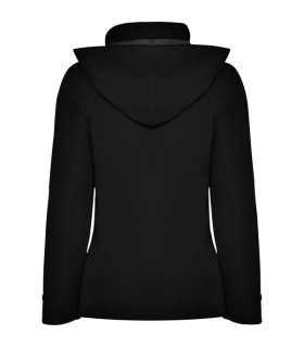 Parka acolchada entallada impermeable con capucha y bolsillos