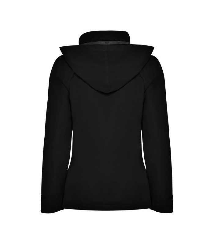 Parka acolchada entallada impermeable con capucha y bolsillos