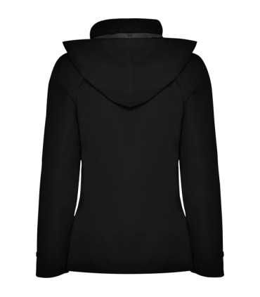 Parka acolchada entallada impermeable con capucha y bolsillos