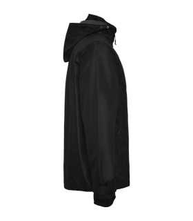 Chaqueta impermeable cuadrillé con capucha ajustable Chaqueta impermeable cuadrillé con capucha ajustable