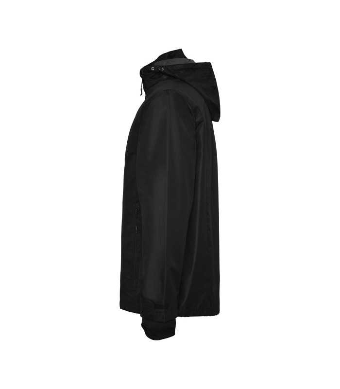 Chaqueta impermeable cuadrillé con capucha ajustable Chaqueta impermeable cuadrillé con capucha ajustable