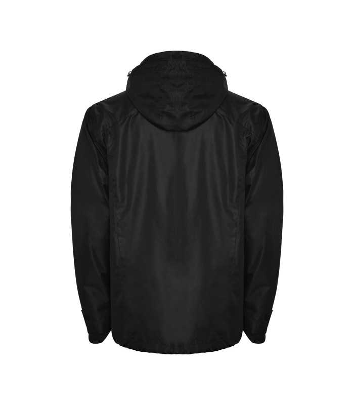 Chaqueta impermeable cuadrillé con capucha ajustable Chaqueta impermeable cuadrillé con capucha ajustable