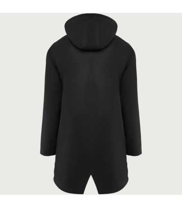 Chubasquero impermeable entallado mujer con capucha y detalles