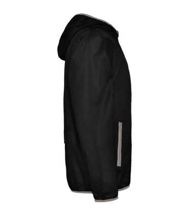 Cortavientos con capucha y cremallera completa - Ribetes