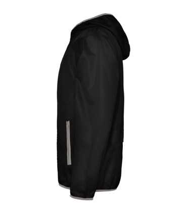 Cortavientos con capucha y cremallera completa - Ribetes