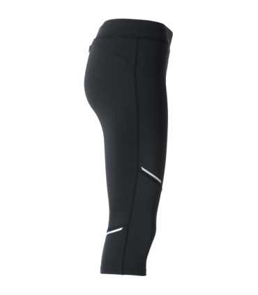 Malla deportiva mujer media pierna elástica ajuste reflectante