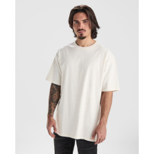 Camiseta oversize unisex algodón manga corta blanco vintage
