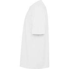 Camiseta oversize unisex algodón manga corta blanco lateral derecho