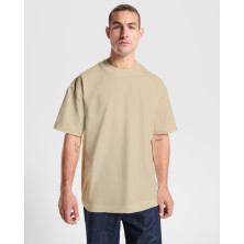 Camiseta oversize unisex algodón manga corta blanco