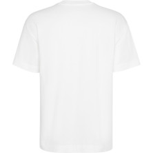 Camiseta oversize unisex algodón manga corta blanco espalda Camiseta oversize unisex algodón manga corta blanco espalda