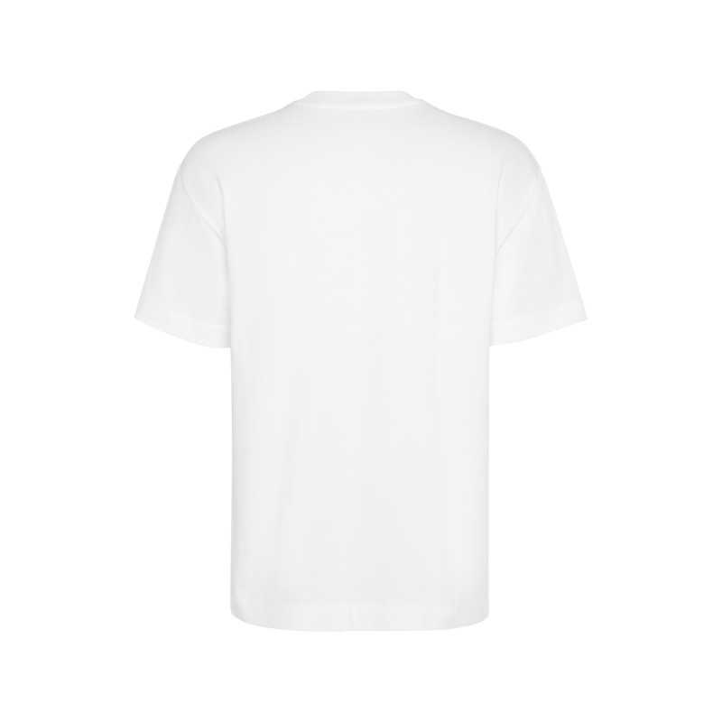 Camiseta oversize unisex algodón manga corta blanco espalda Camiseta oversize unisex algodón manga corta blanco espalda