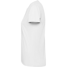 Camiseta técnica manga corta entallada transpirable Roly Estoril woman Blanco
