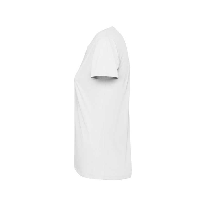 Camiseta técnica manga corta entallada transpirable Roly Estoril woman Blanco