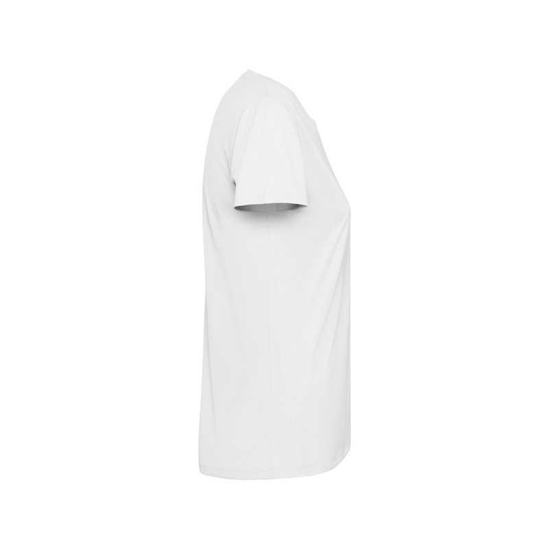 Camiseta técnica manga corta entallada transpirable Roly Estoril woman Blanco