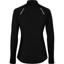 Sudadera técnica entallada mujer poliéster negro espalda Sudadera técnica entallada mujer poliéster negro espalda