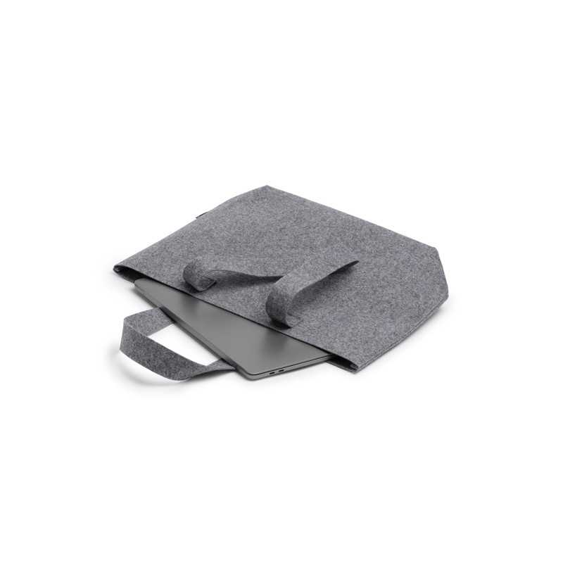 Bolsa reciclado gris detalle
