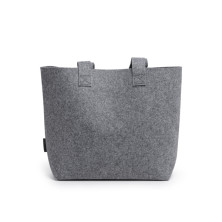 Bolsa reciclado gris detalle