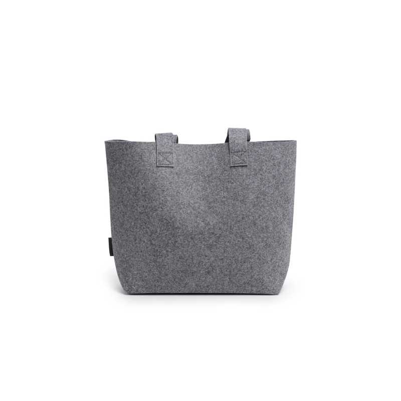 Bolsa reciclado gris detalle