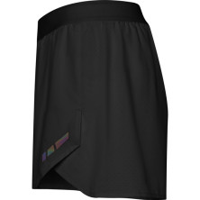 Pantalón mujer poliéster reciclado negro lateral derecho Pantalón mujer poliéster reciclado negro lateral derecho