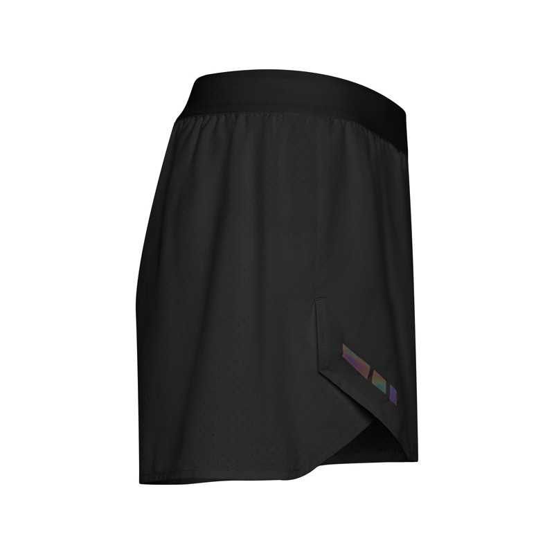 Pantalón mujer poliéster reciclado negro lateral izquierdo Pantalón mujer poliéster reciclado negro lateral izquierdo