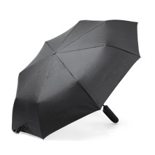 Paraguas RPET automático plegable negro detalle Paraguas RPET automático plegable negro detalle