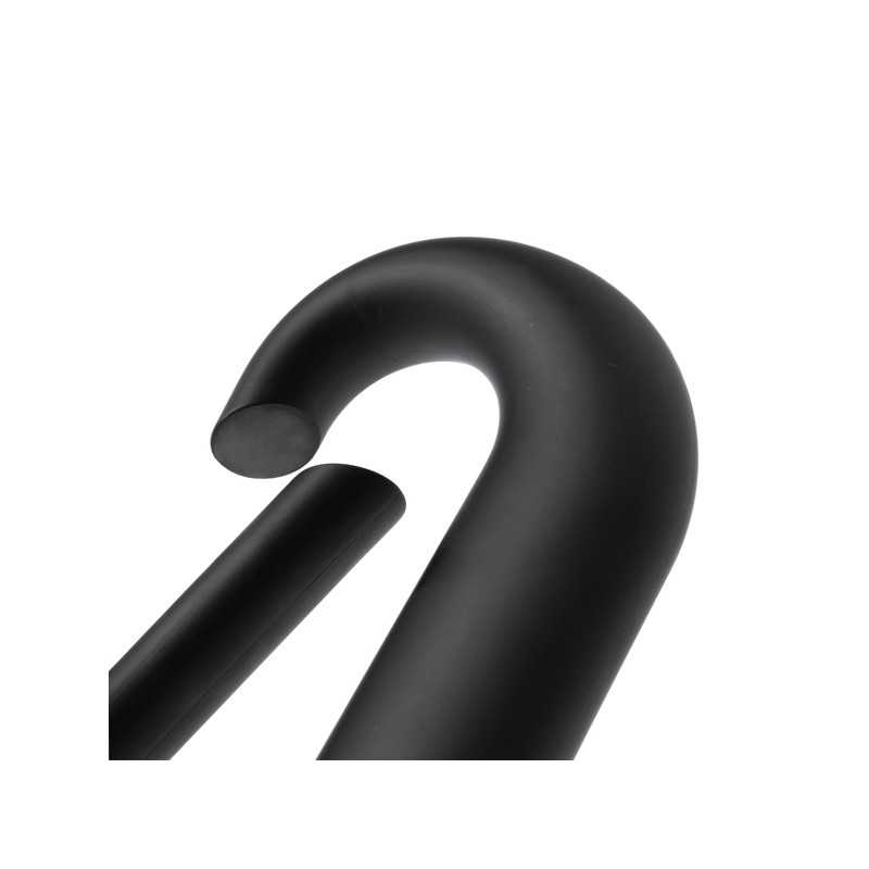 Paraguas RPET automático plegable negro detalle Paraguas RPET automático plegable negro detalle