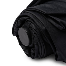 Paraguas RPET automático plegable negro detalle Paraguas RPET automático plegable negro detalle