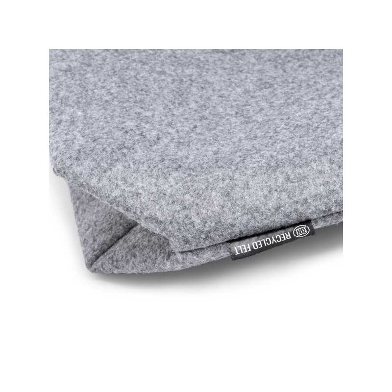 Bolsa reciclado gris detalle