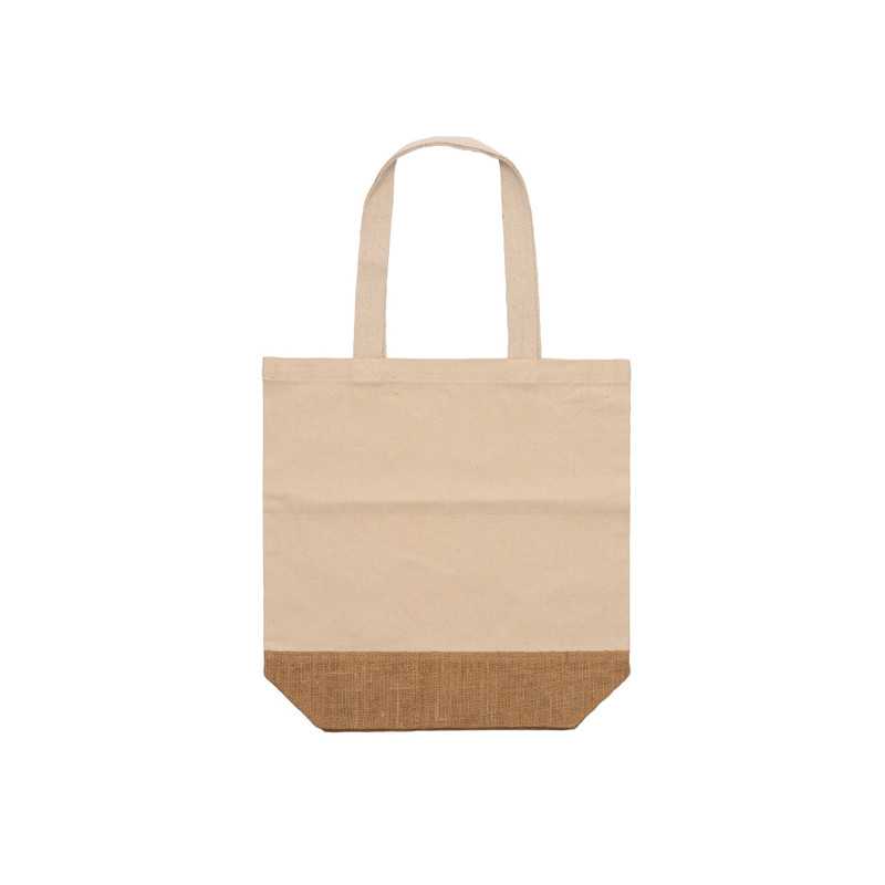 Bolsa algodón reciclado crudo