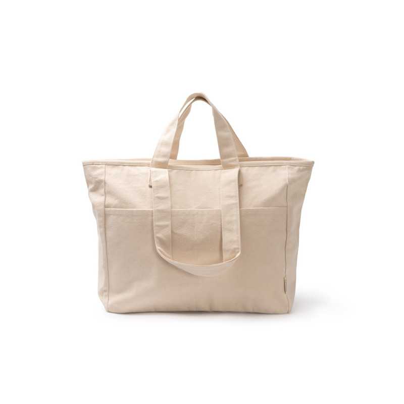 Bolsa algodón reciclado crudo