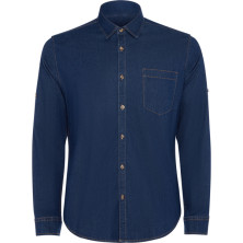 Camisa unisex algodón manga larga vaquero frontal
