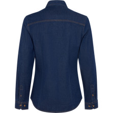Camisa unisex algodón manga larga vaquero espalda