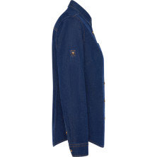 Camisa unisex algodón manga larga vaquero lateral izquierdo