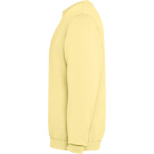 Sudadera unisex algodón efecto lavado amarillo sweet lavado lateral derecho Sudadera unisex algodón efecto lavado amarillo sweet lavado lateral derecho