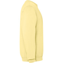 Sudadera unisex algodón efecto lavado amarillo sweet lavado lateral izquierdo Sudadera unisex algodón efecto lavado amarillo sweet lavado lateral izquierdo