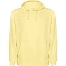 Sudadera unisex algodón efecto lavado amarillo sweet lavado frontal Sudadera unisex algodón efecto lavado amarillo sweet lavado frontal