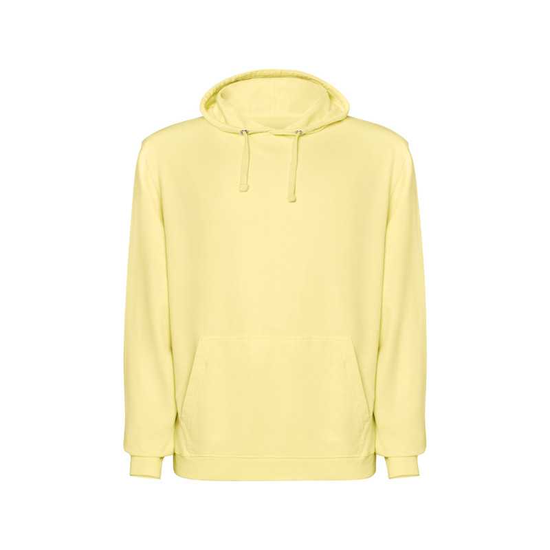Sudadera unisex algodón efecto lavado amarillo sweet lavado frontal Sudadera unisex algodón efecto lavado amarillo sweet lavado frontal